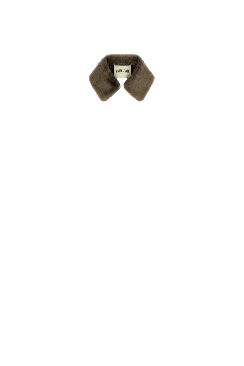 Shearling Collar - Olive - Layer 8