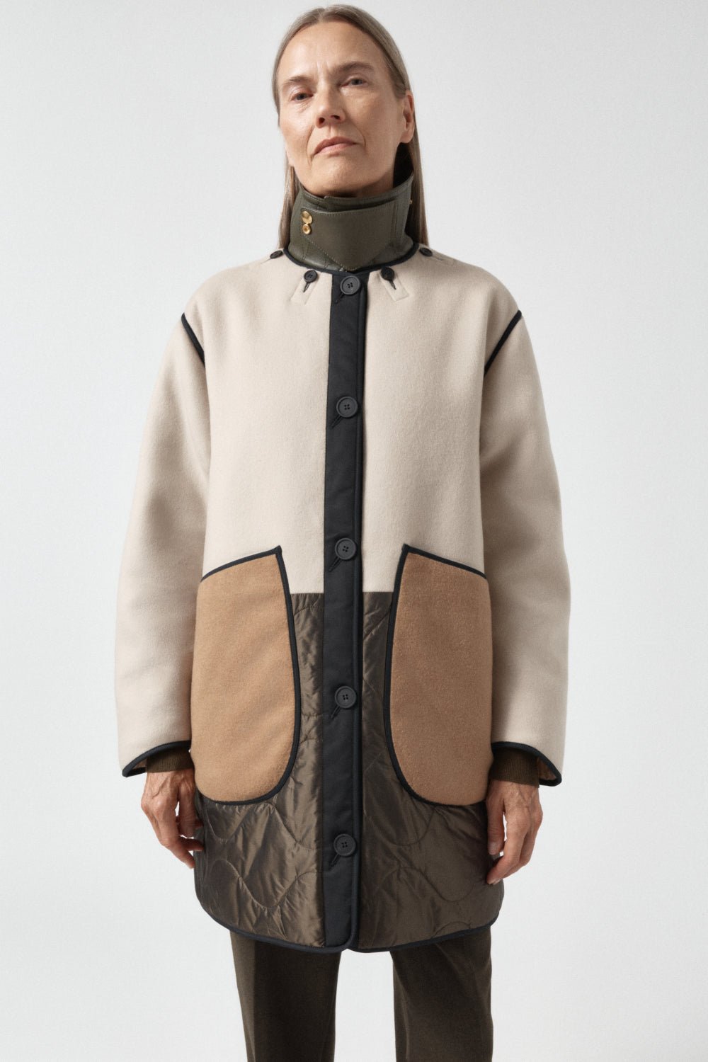 Leather Latch Collar - Moss