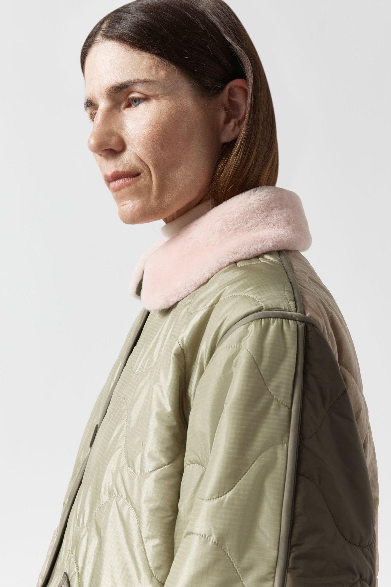 Shearling Collar - Pale Pink Short Hair