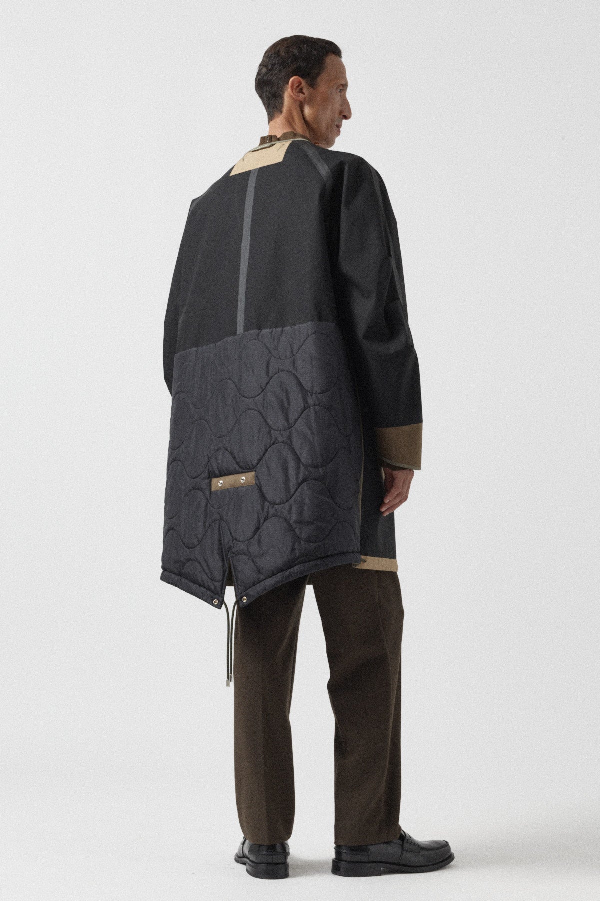 Weatherproof Men's Rain Parka - Pale Olive / Black