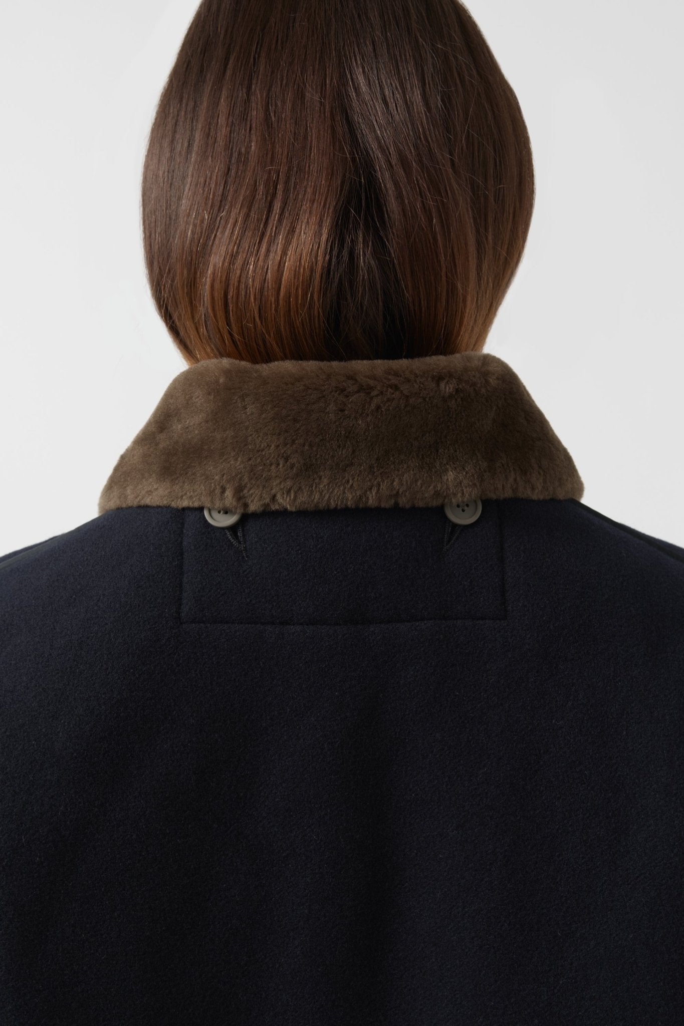 Shearling Collar - Olive