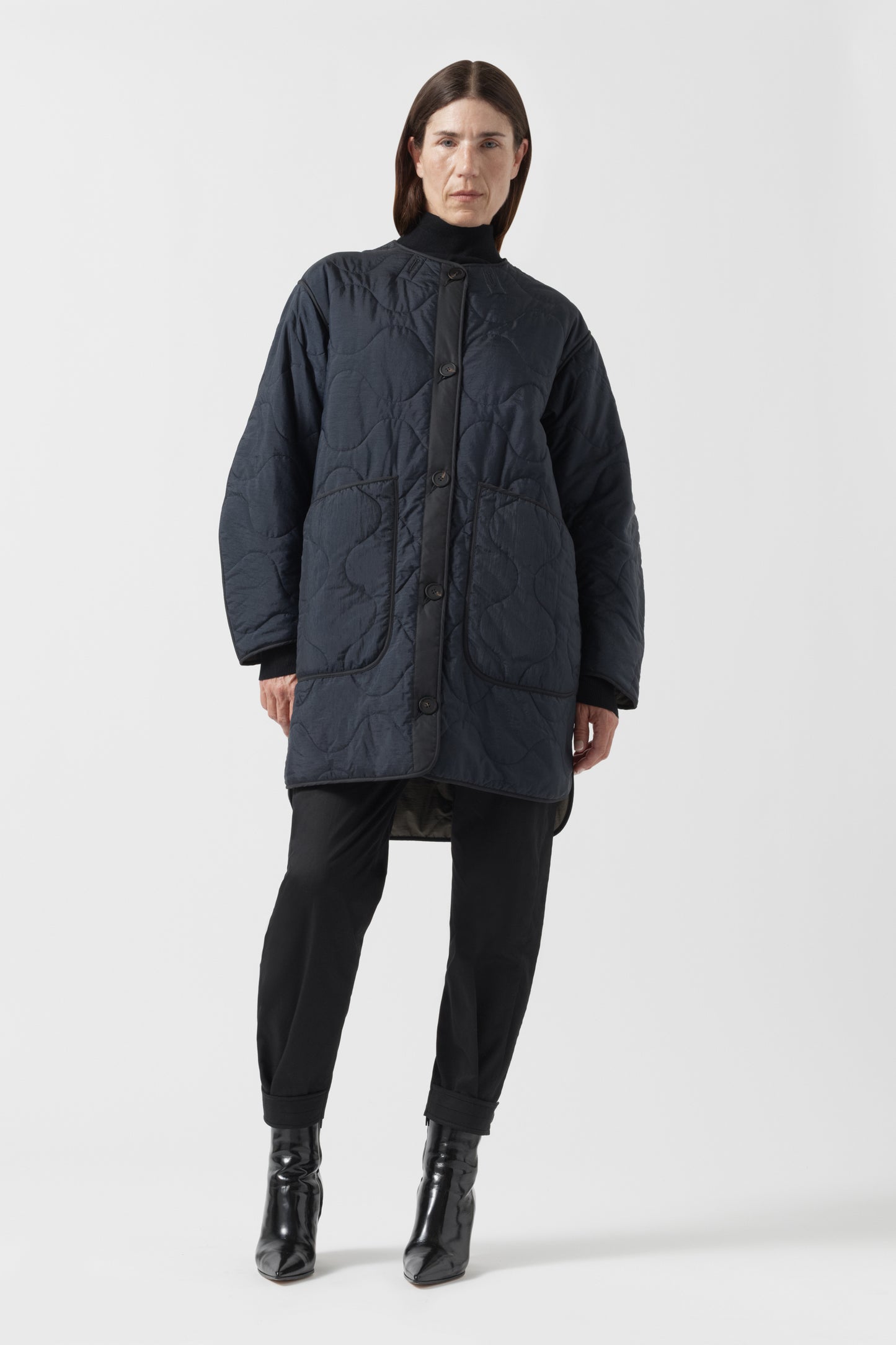 Signature Quilt - Navy / Dark Olive