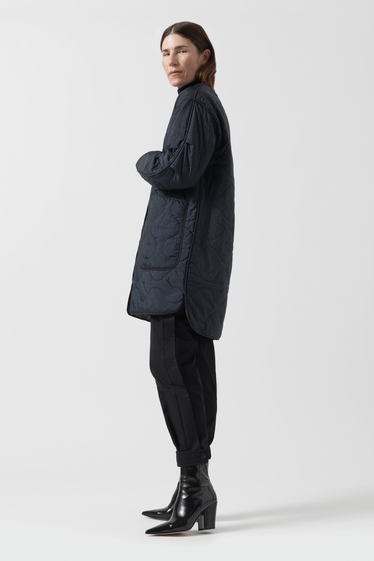 Signature Quilt - Navy / Dark Olive