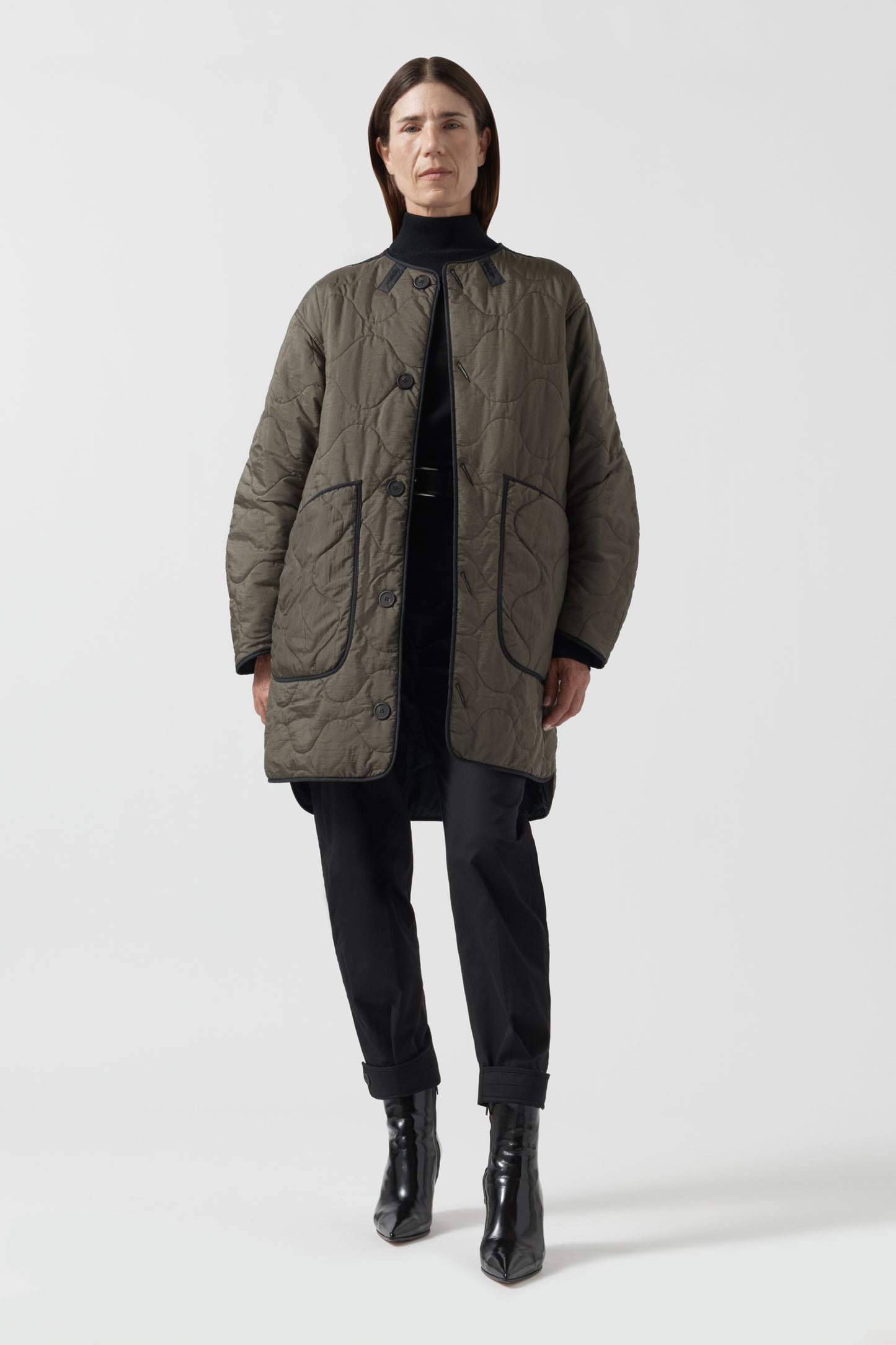 Signature Quilt - Navy / Dark Olive