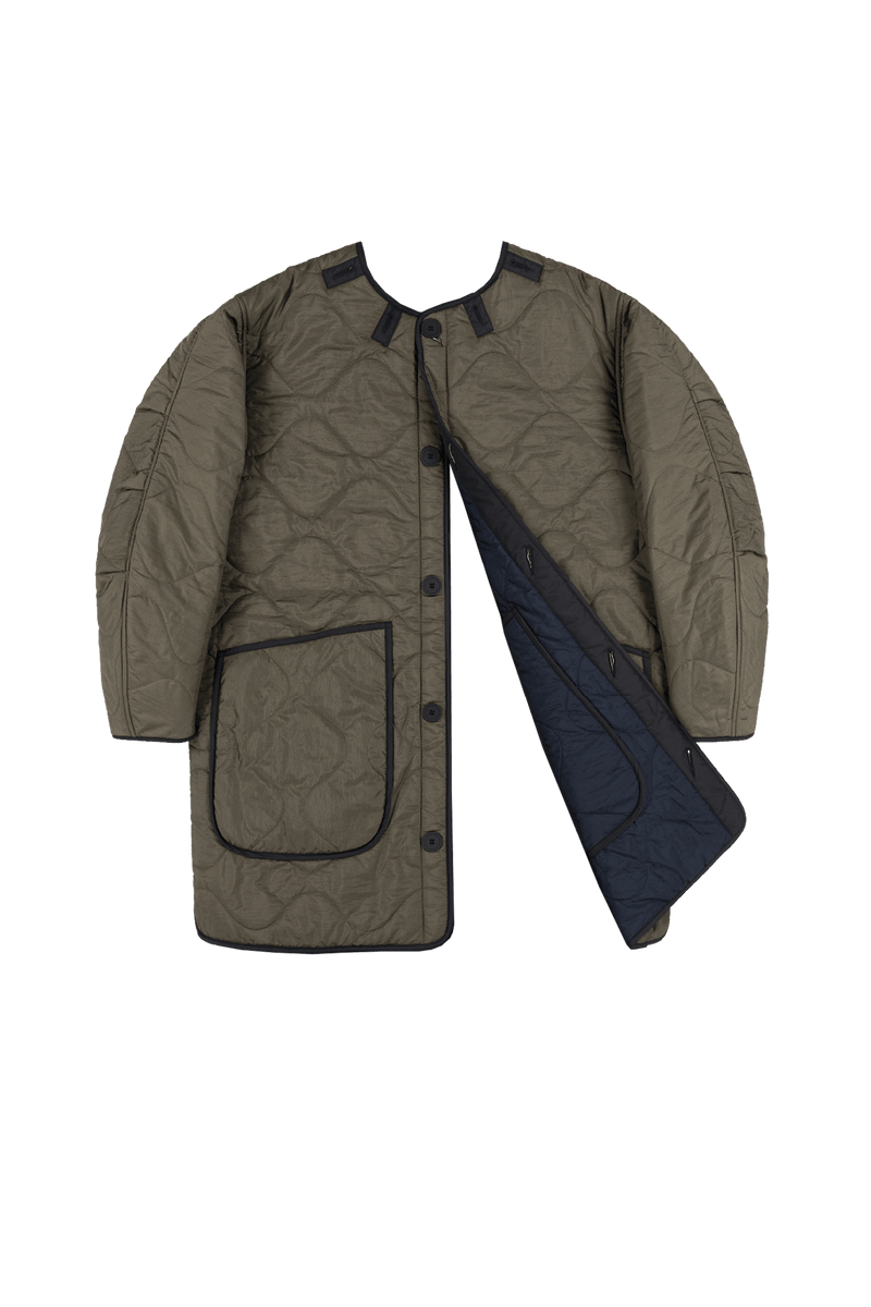 Signature Quilt - Navy / Dark Olive - Layer 6
