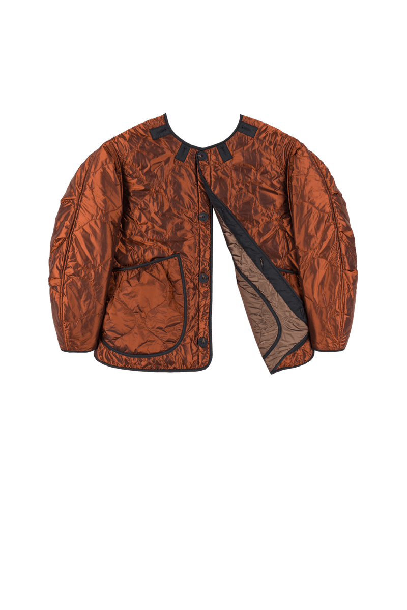 Signature Cropped Quilt - Dark Umber / Amber - Layer 6
