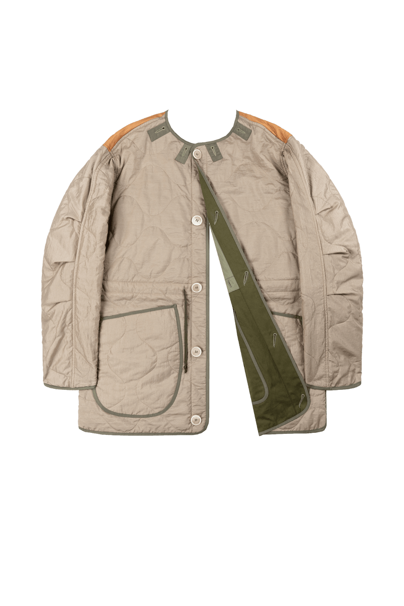 Signature Cotton Field Jacket - Olive / Stone & Burnt Orange - Layer 6