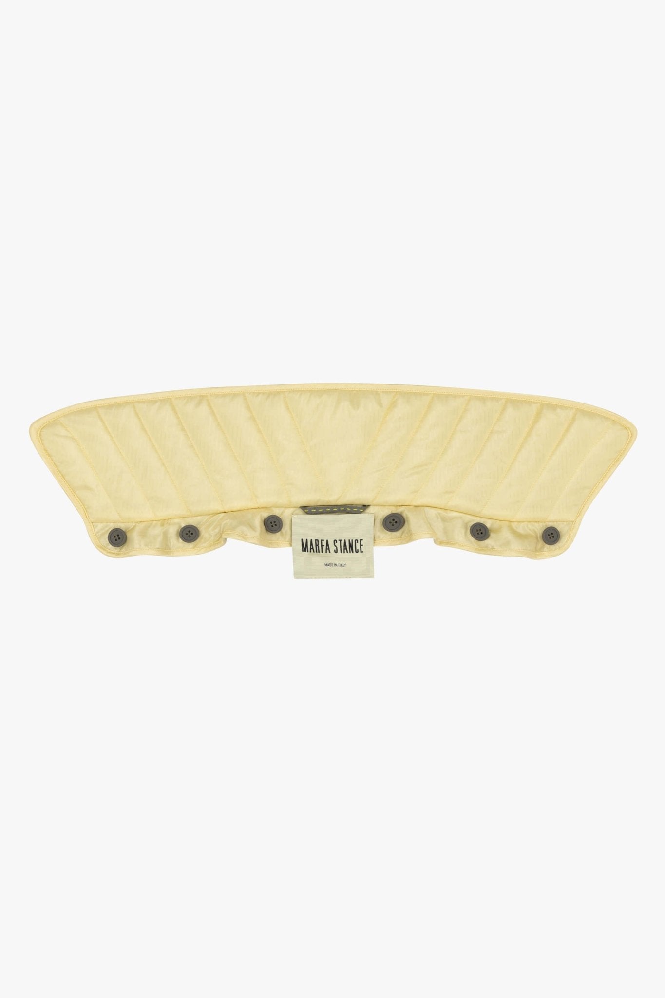 Quilted Collar - Pale Yellow / Antique Gold