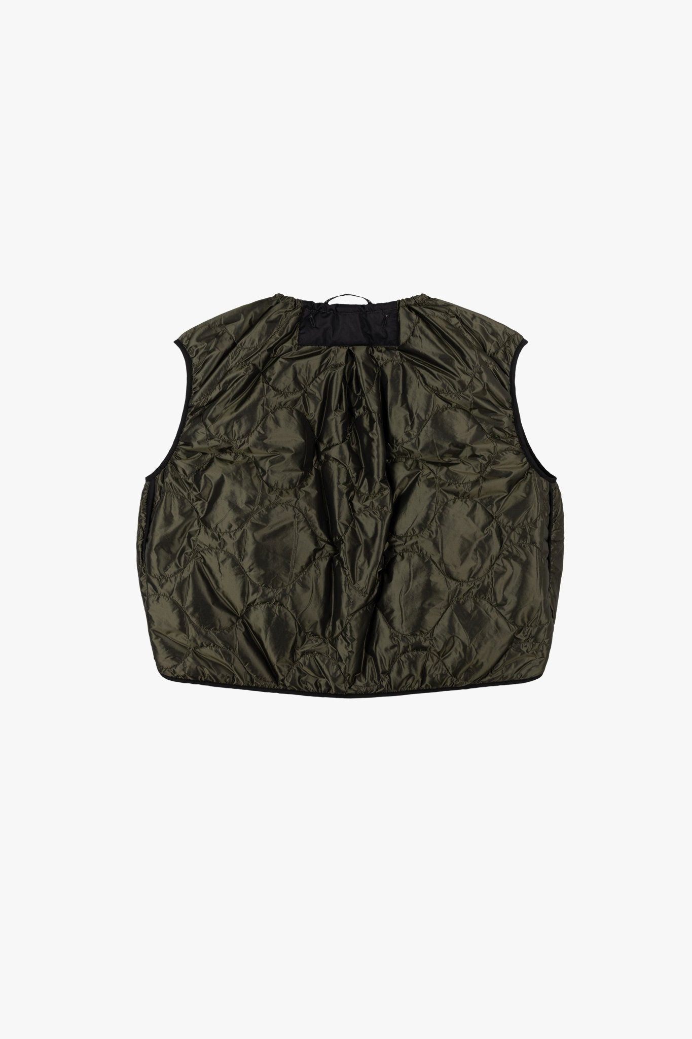 Parachute Quilted Vest - Dark Olive / Midnight