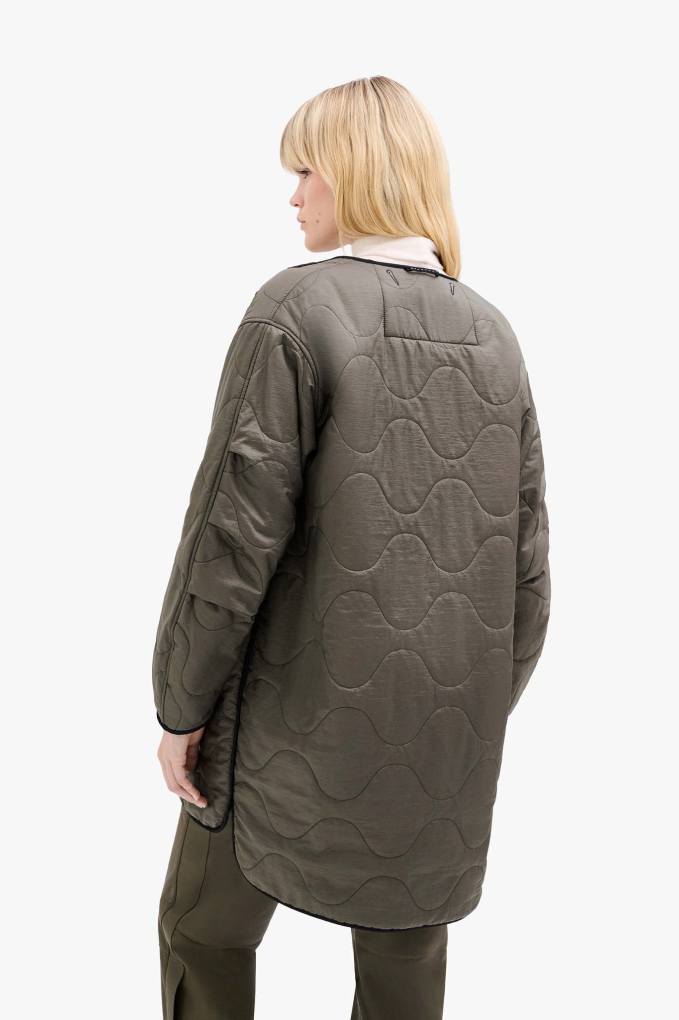 Signature Patchwork Wool Quilt - Olive & Antique Gold / Dark Olive