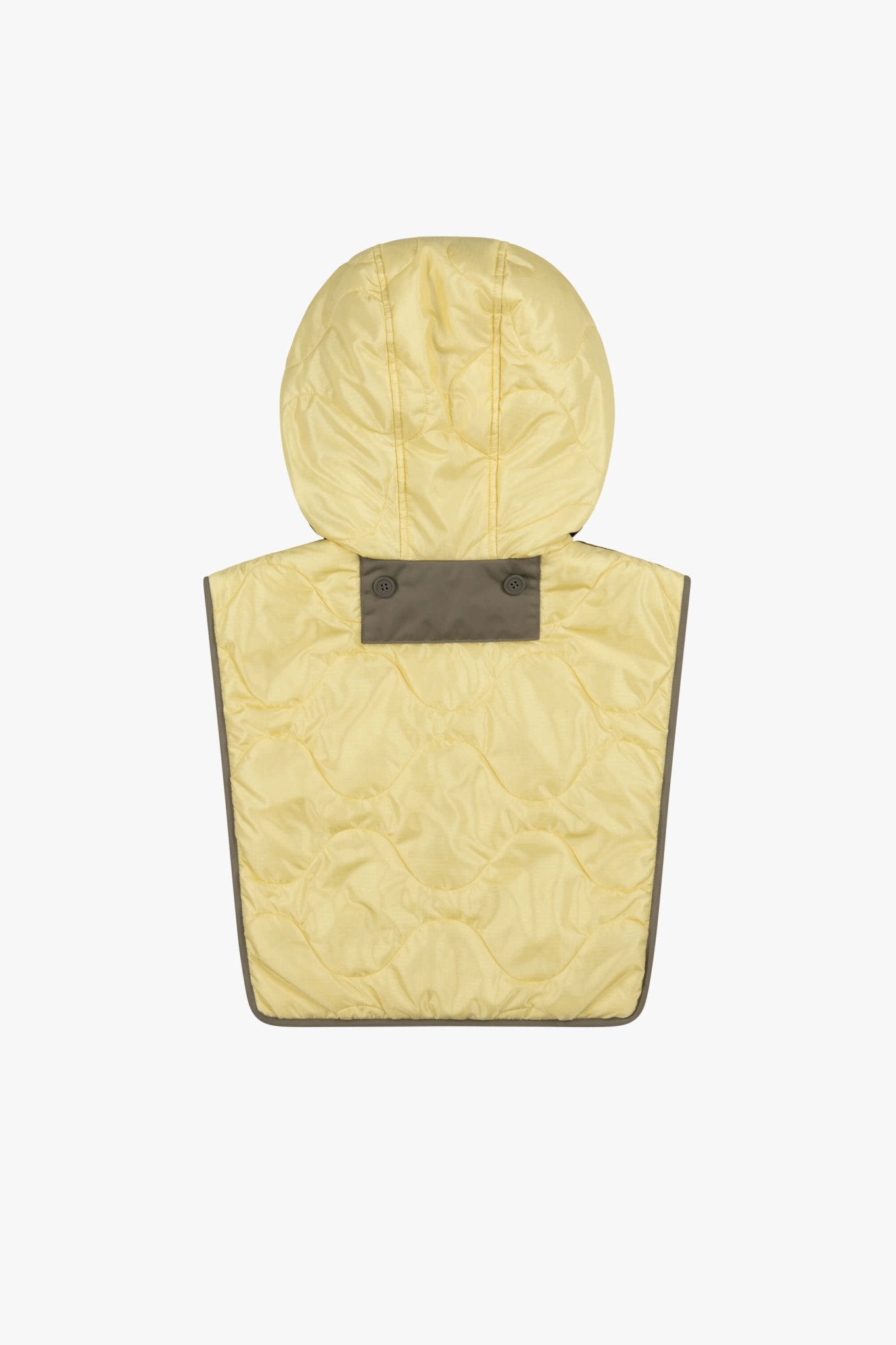 Quilted Zip Hood - Antique Gold / Oyster