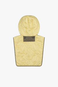 Quilted Zip Hood - Antique Gold / Oyster