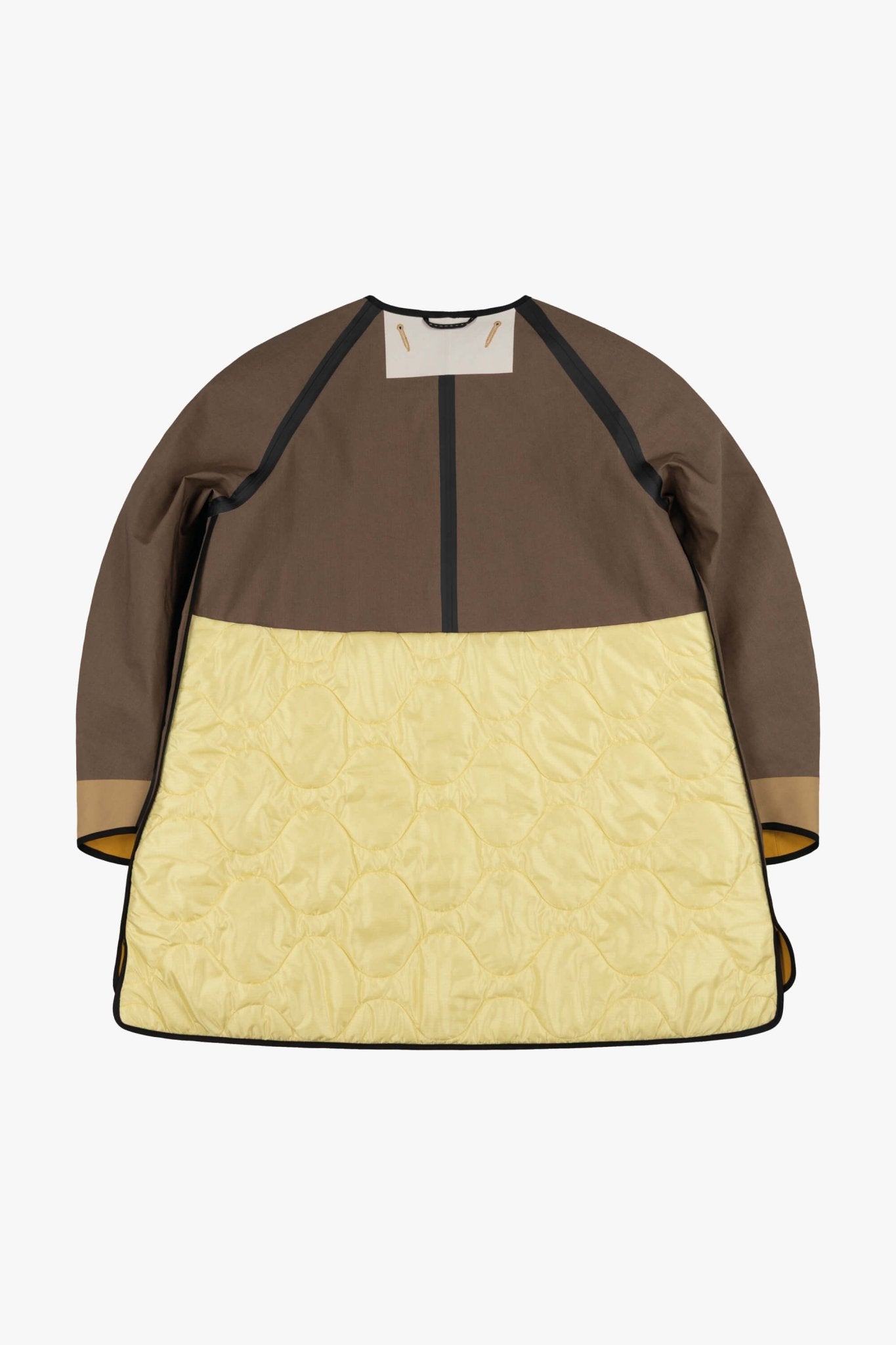 Weatherproof Bonded Short Raincoat - Peat / Ochre