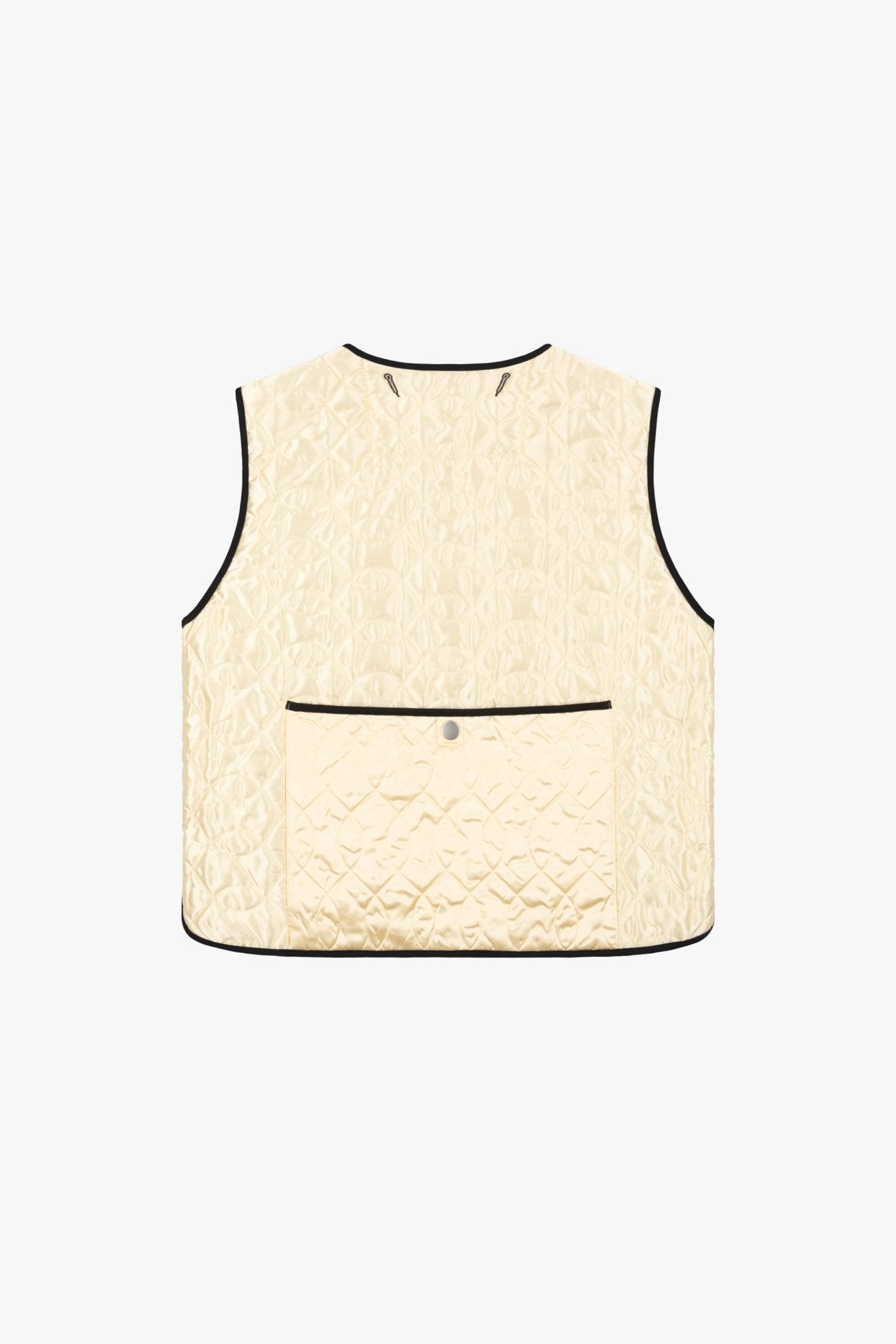 Utility Quilt Vest - Ivory / Amber