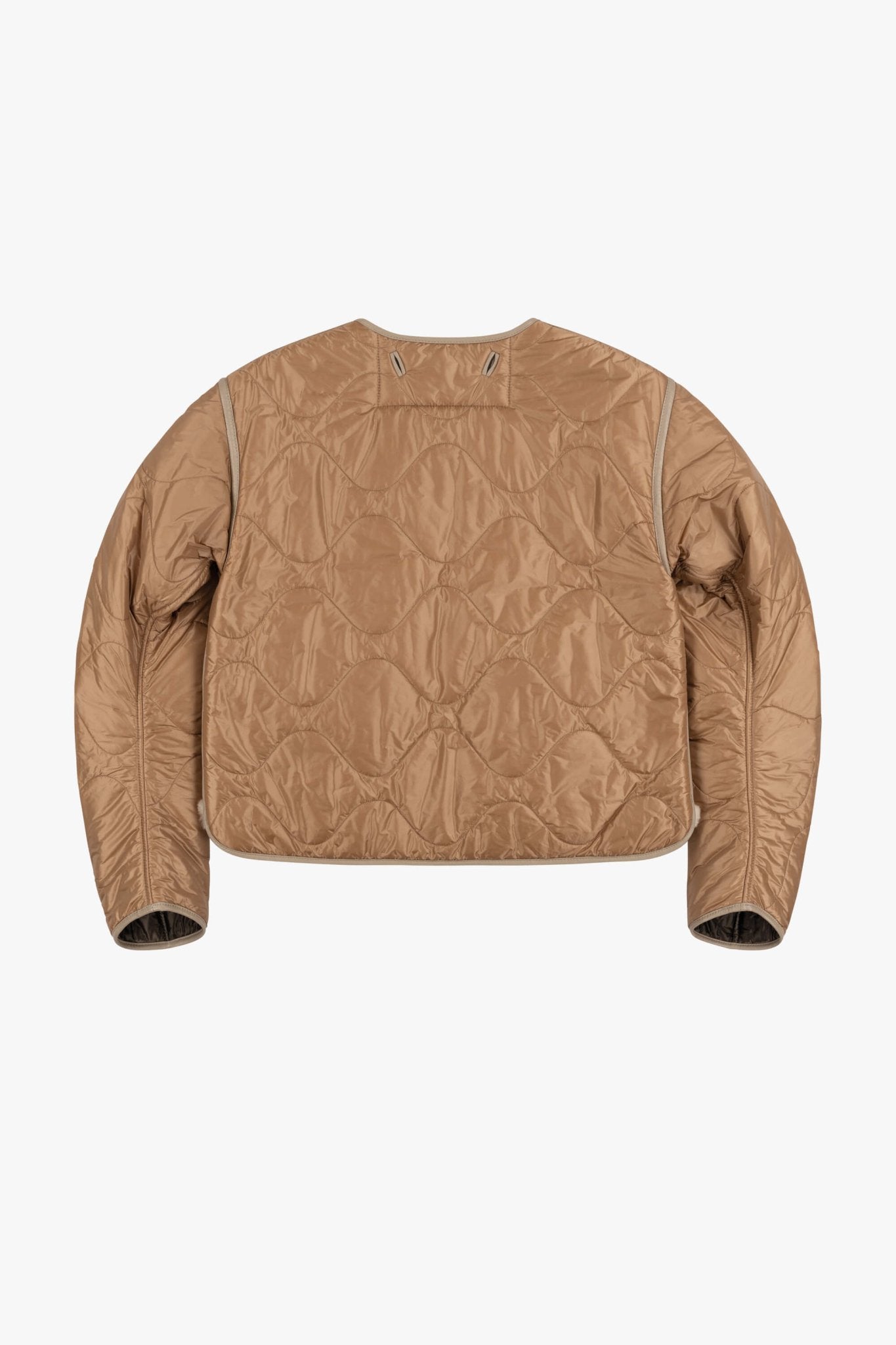 Aviator Shearling Jacket - Taupe / Blush