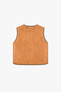 Aviator Shearling Vest - Dark Olive / Pale Jade