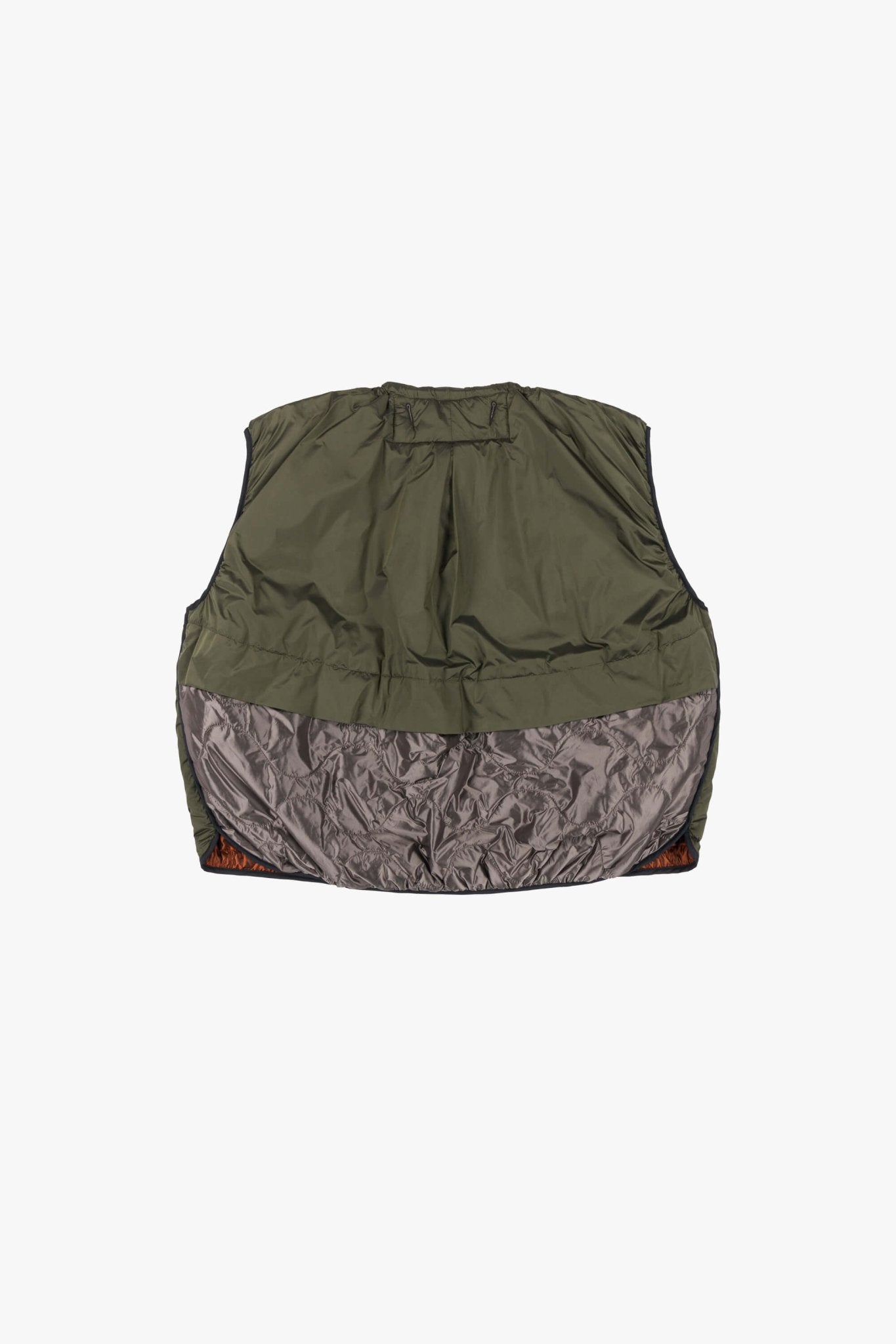 Parachute Quilted Vest - Amber / Olive