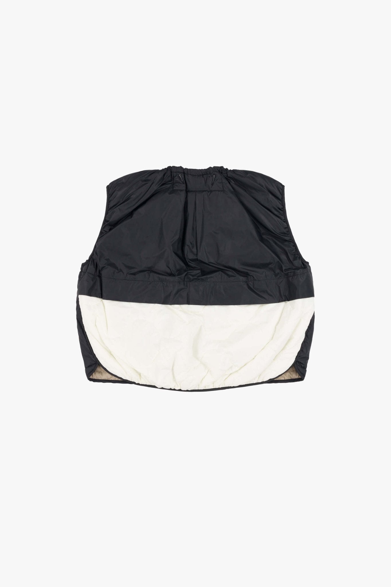 Parachute Quilted Vest - Stone / Black