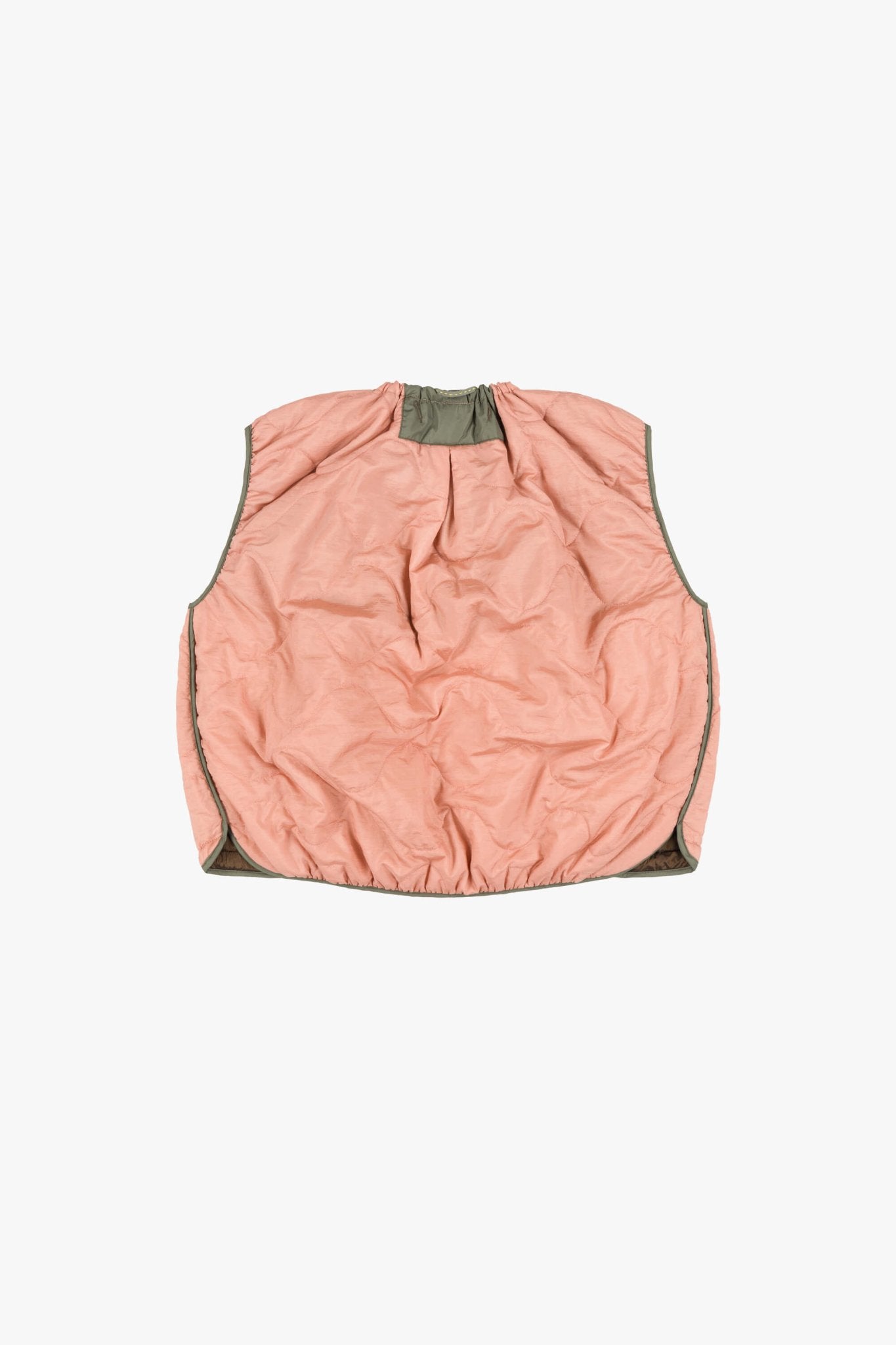 Parachute Quilted Vest - Bronze / Pale Pink