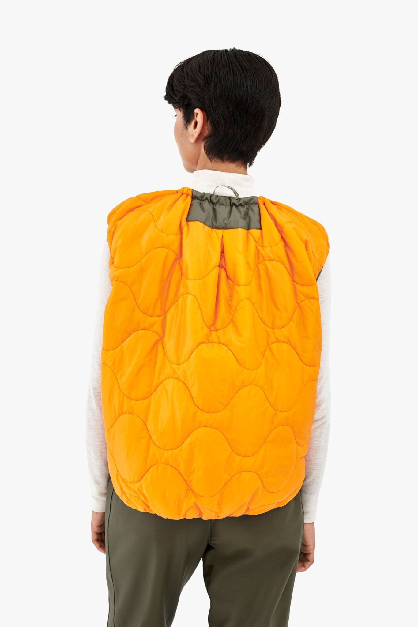 Parachute Quilted Vest - Clementine / Antique Gold