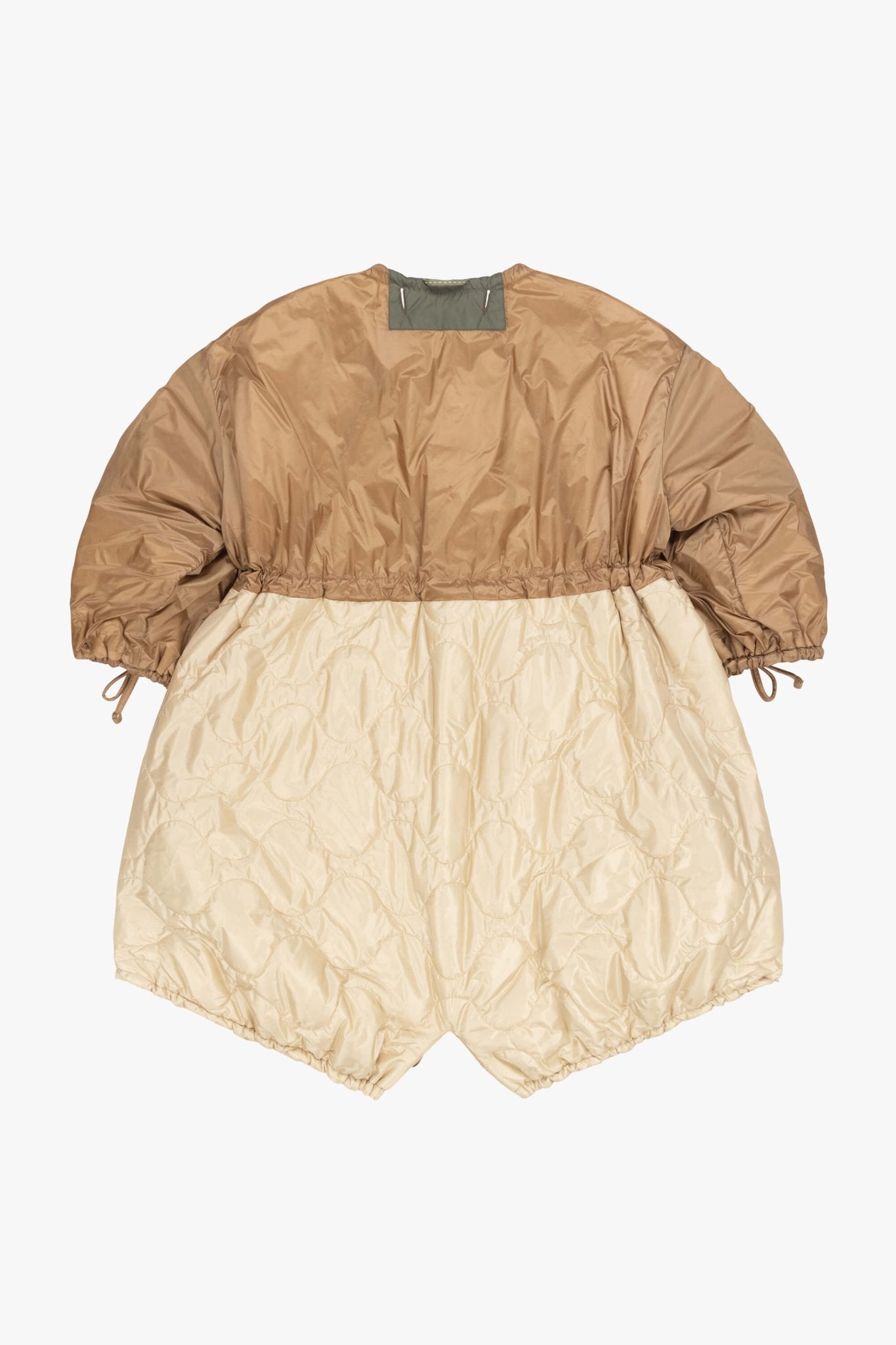 Parachute Patchwork Parka - Bronze / Mocha Brown