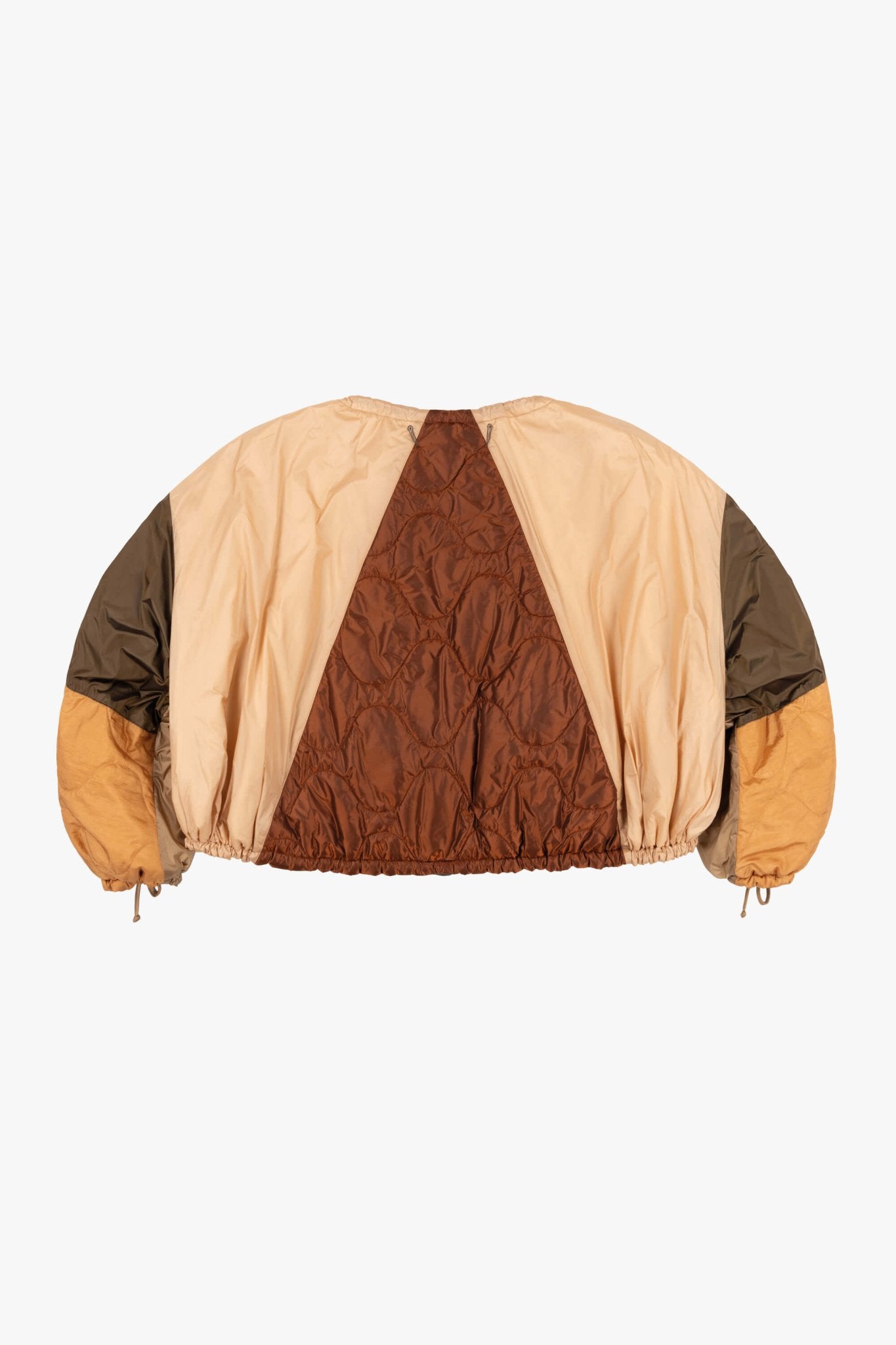 Parachute Patchwork Bomber - Mocha Brown / Oyster