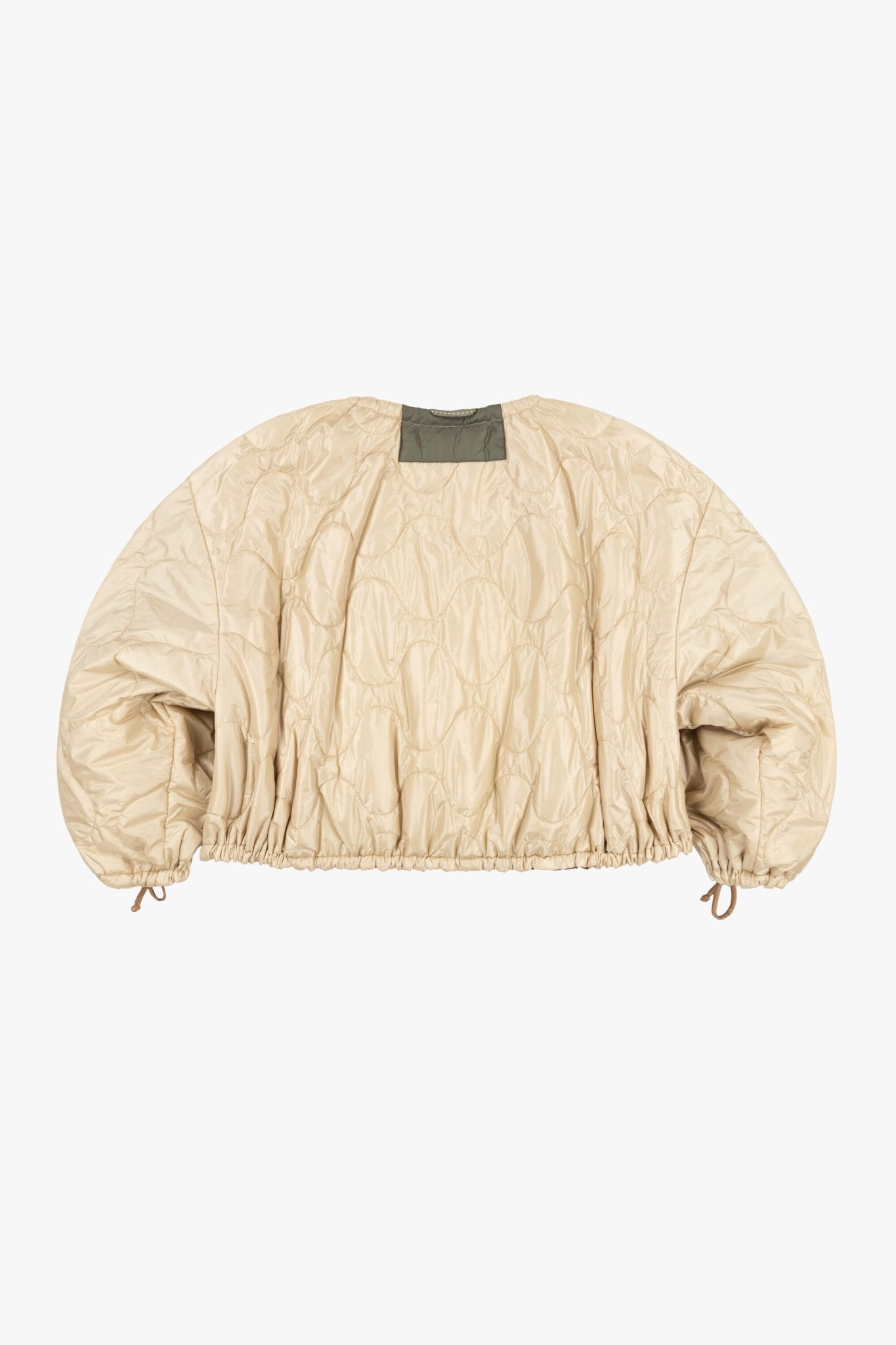 Parachute Patchwork Bomber - Mocha Brown / Oyster