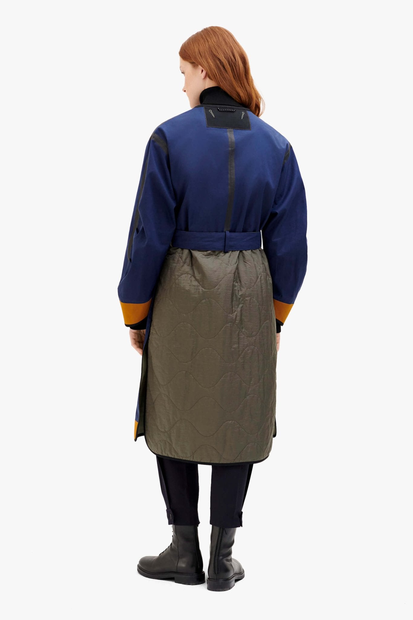 Weatherproof Bonded Raincoat - Bright Navy / Sage