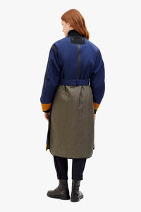 Weatherproof Bonded Raincoat - Bright Navy / Sage