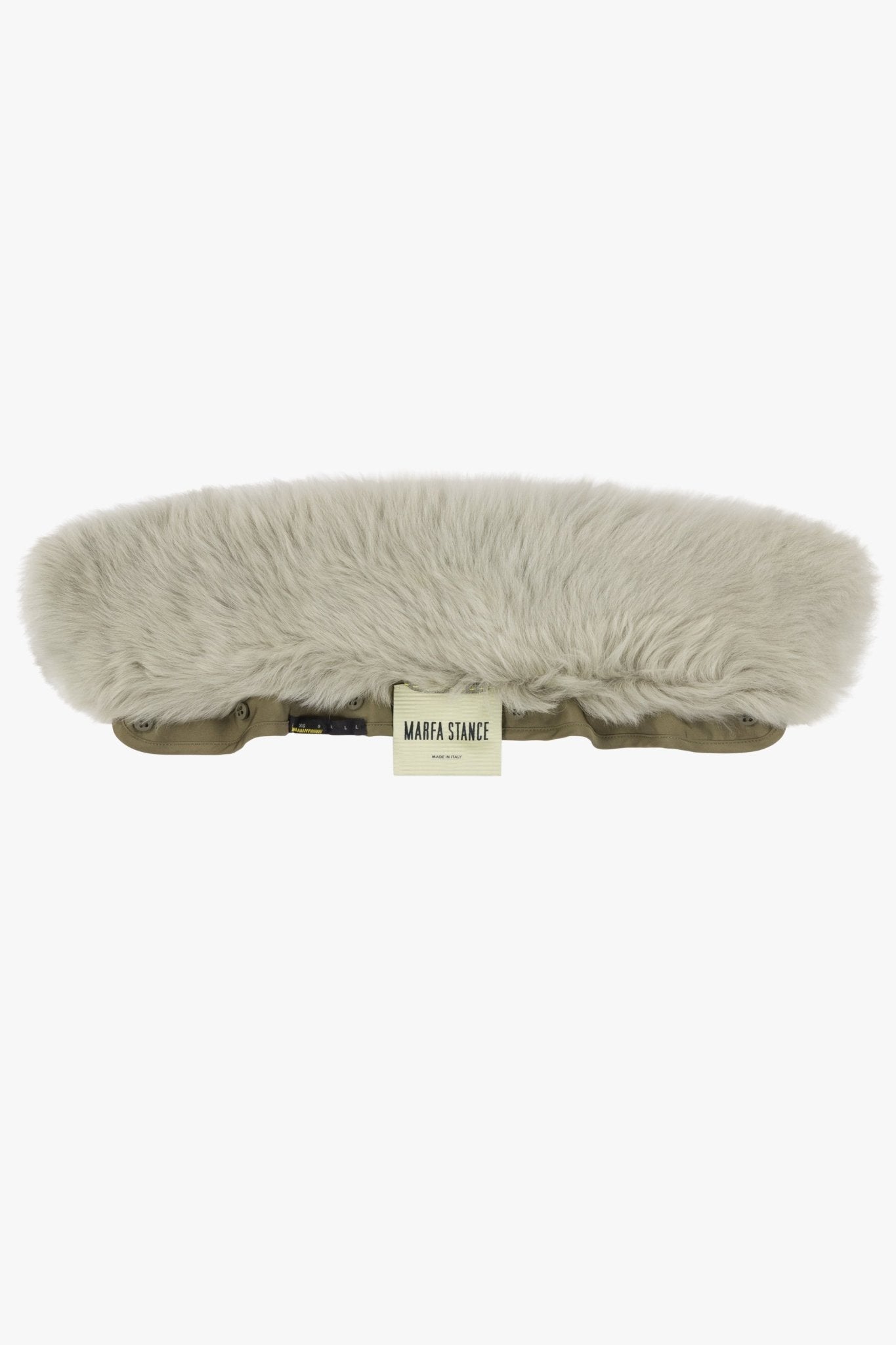 Shearling Collar - Pale Jade Long Hair