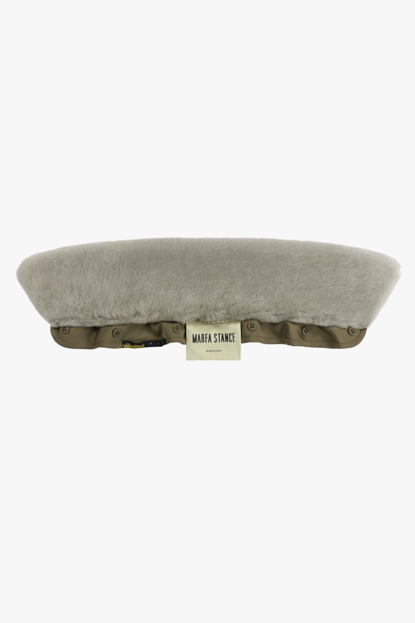 Shearling Collar - Pale Jade Short Hair