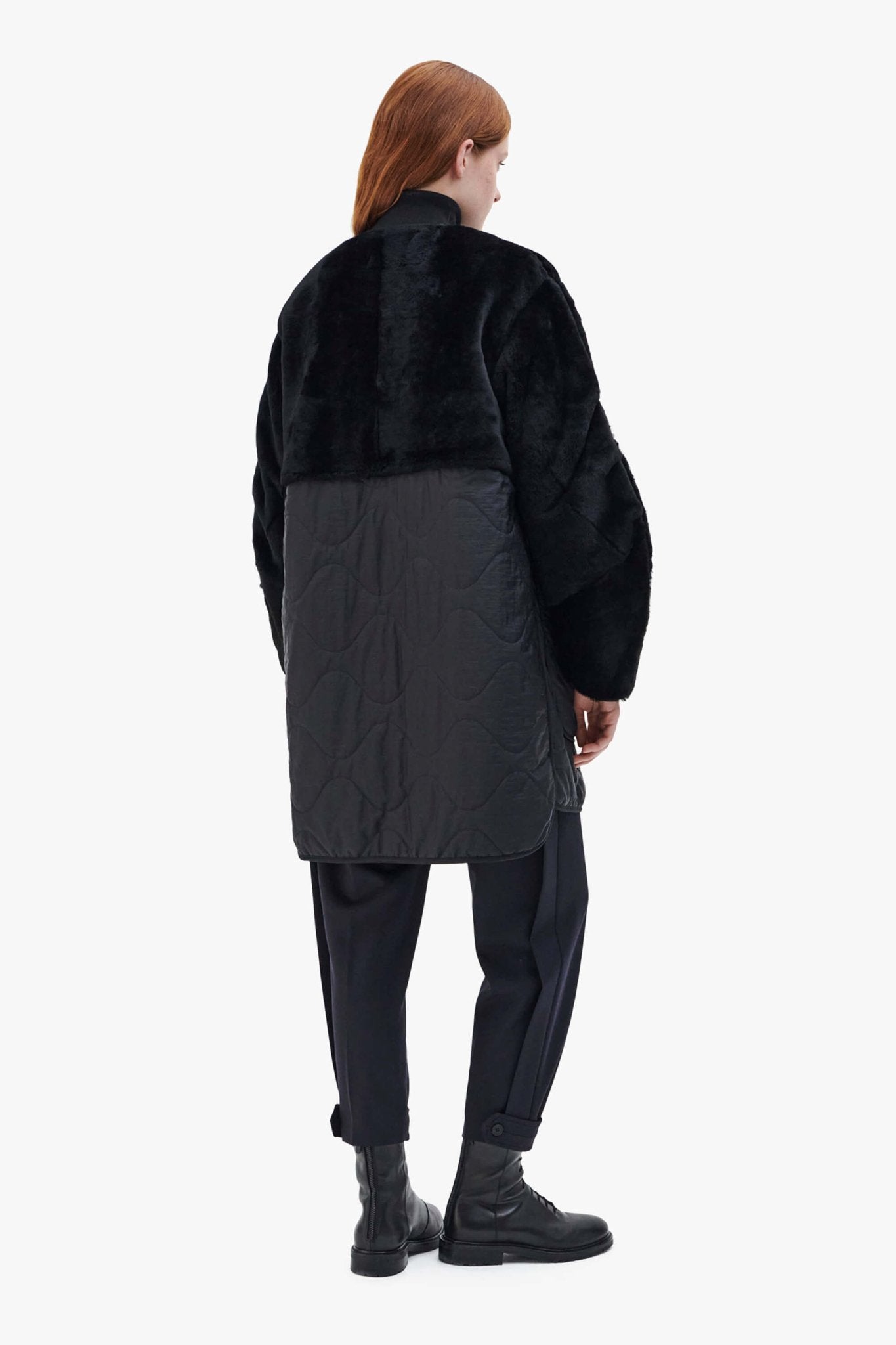 Signature Shearling Quilt - Black / Anthracite