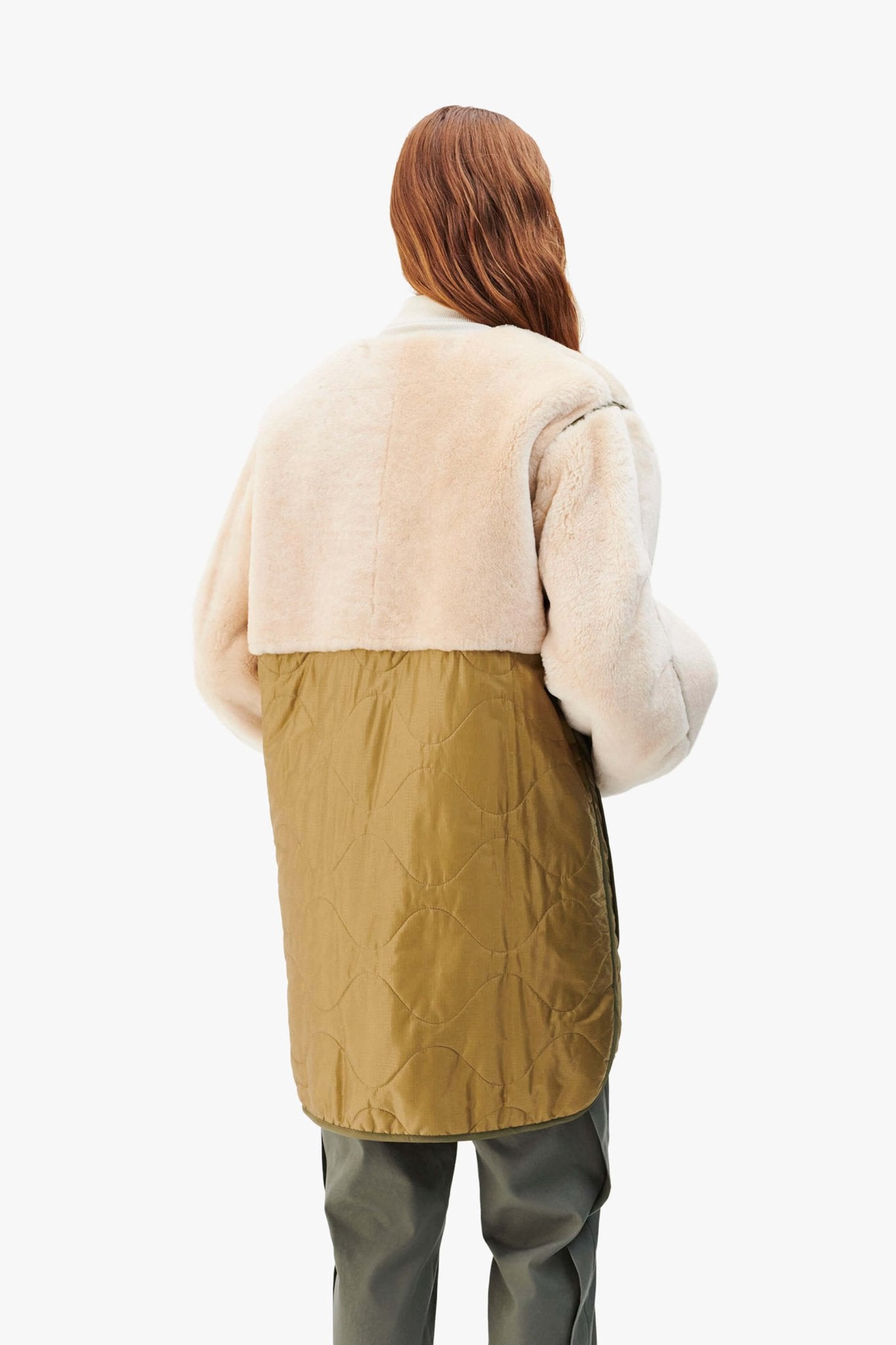 Signature Shearling Quilt - Blush / Burnt Orange