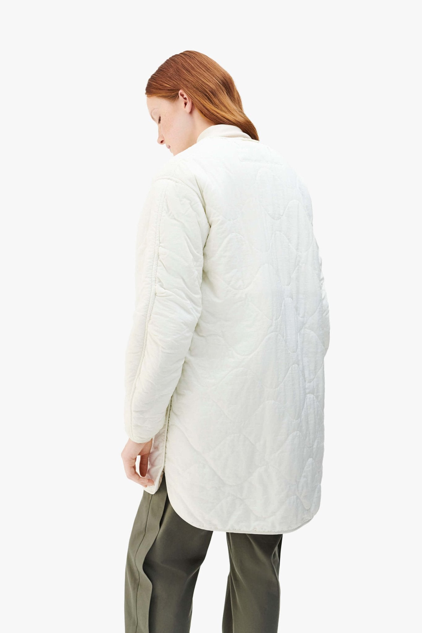 Signature Shearling Quilt - Stone / White