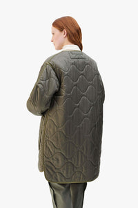 Signature Quilt - Dark Olive / Burnt Orange