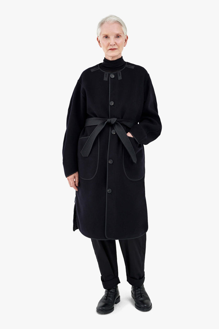 Signature Wool Parka - Black / Navy