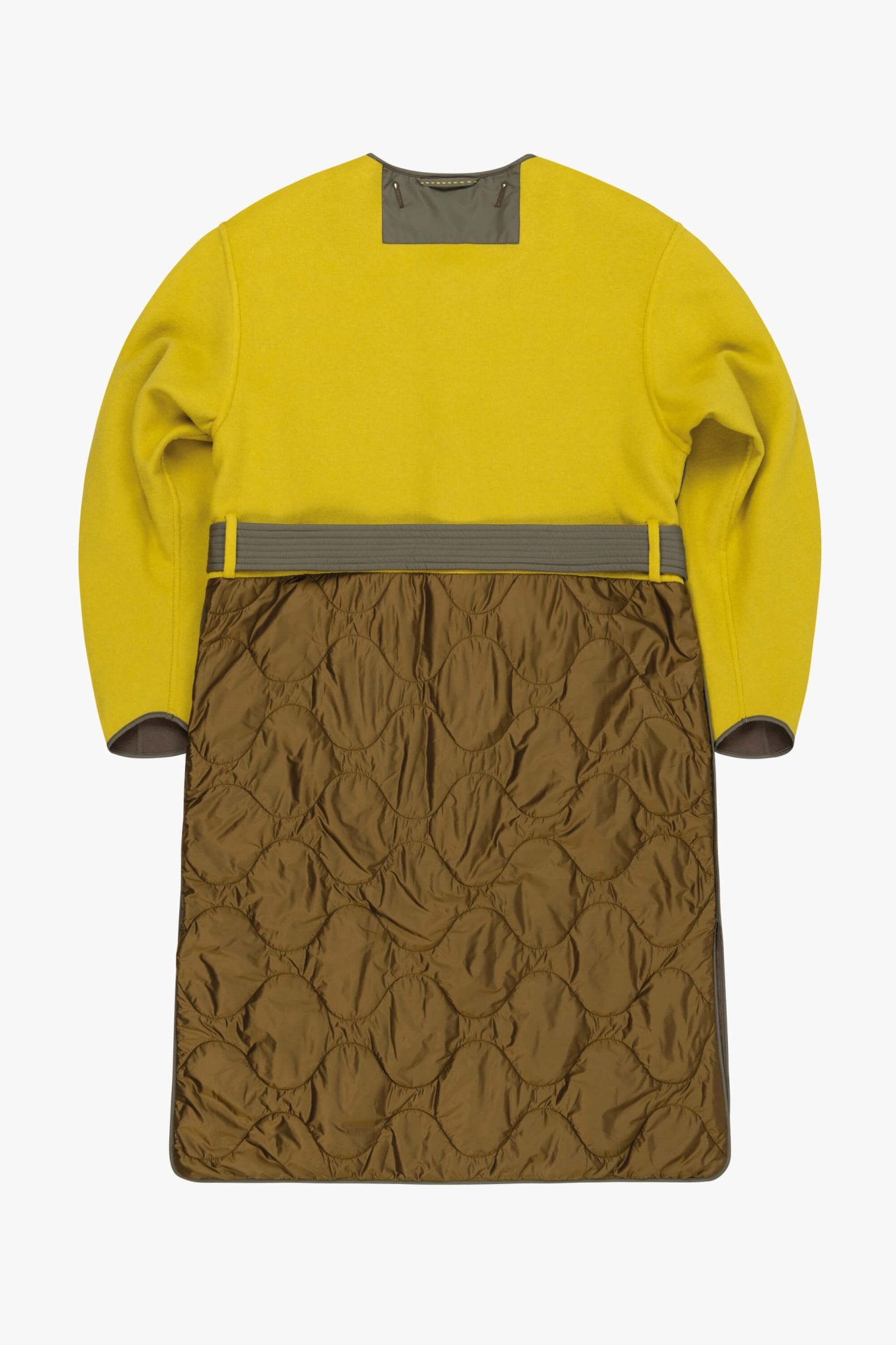 Signature Wool Parka - Olive / Chartreuse