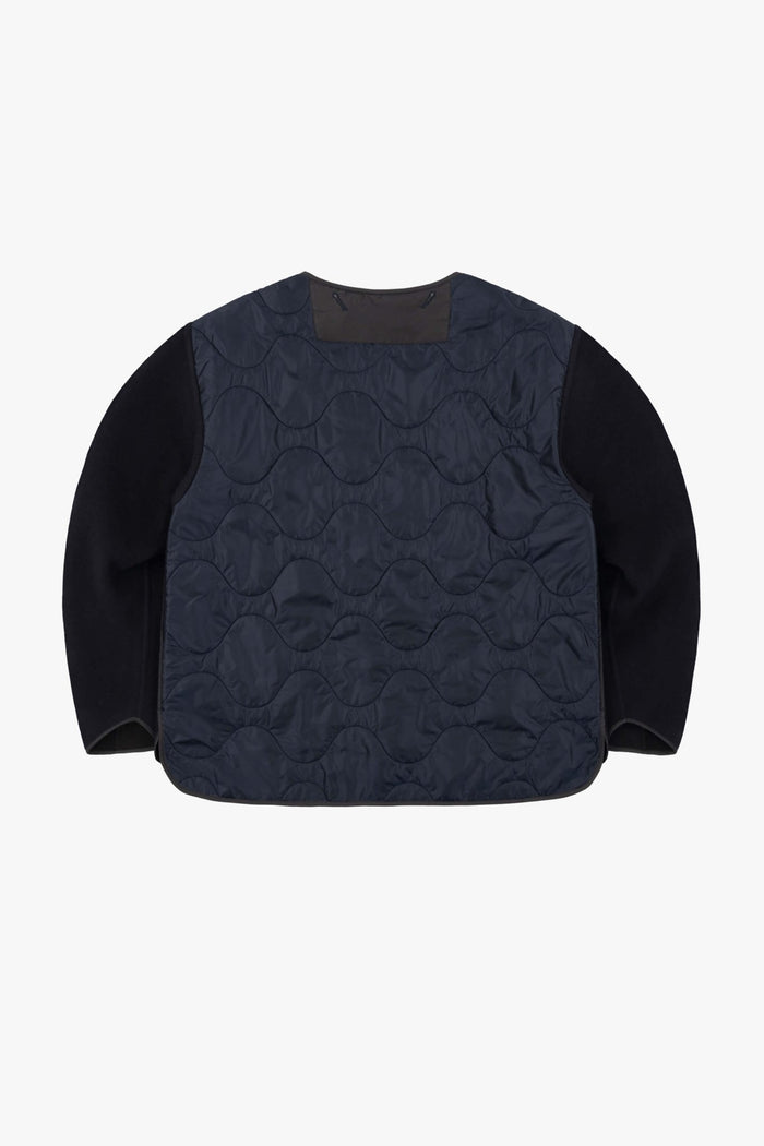 Signature Wool Peacoat - Navy / Black