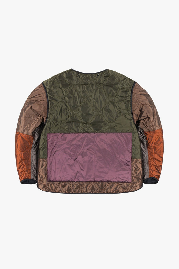 Signature Patchwork Cropped Quilt - Granite / Black