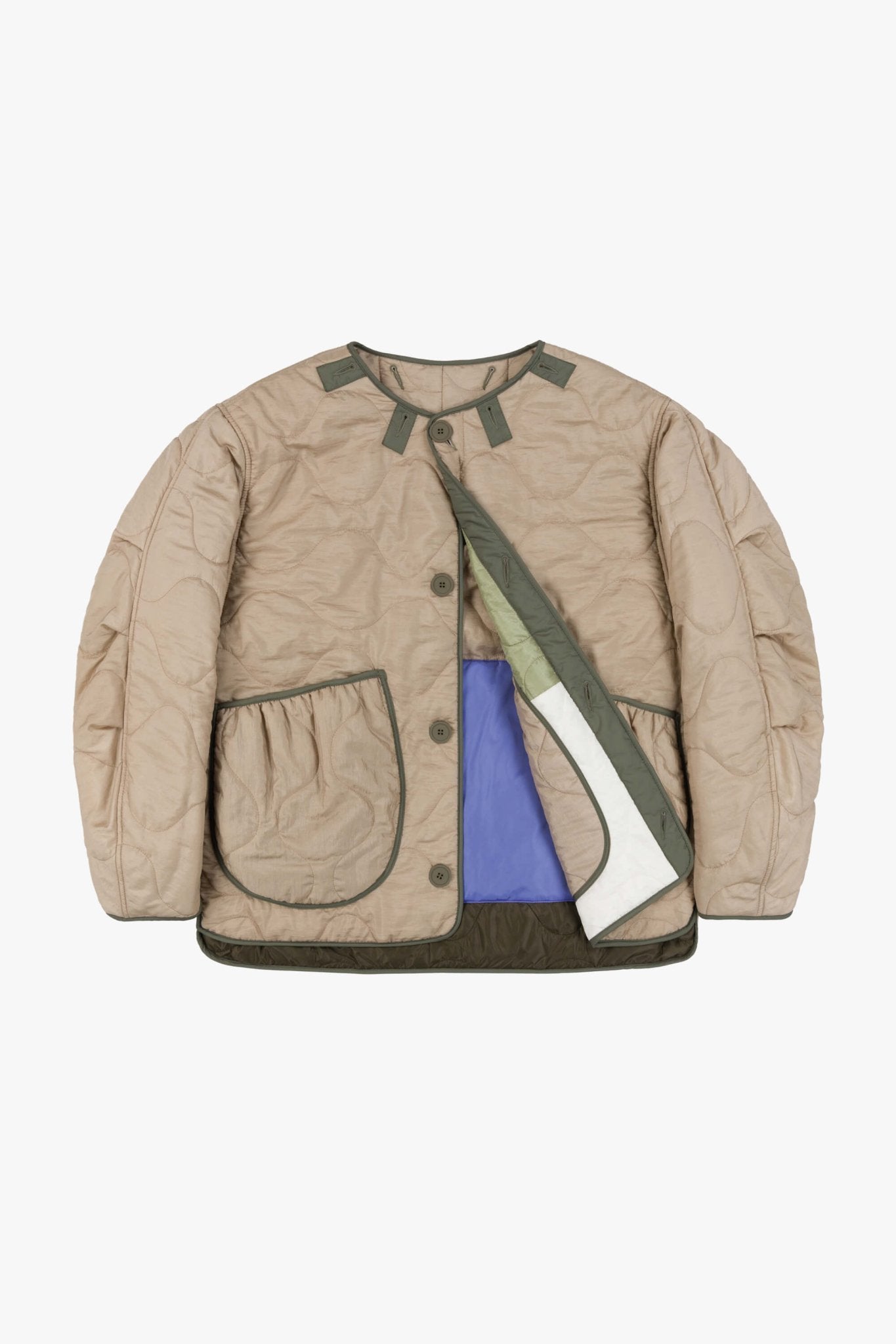 Signature Patchwork Cropped Quilt - Pale Sage / Lilac