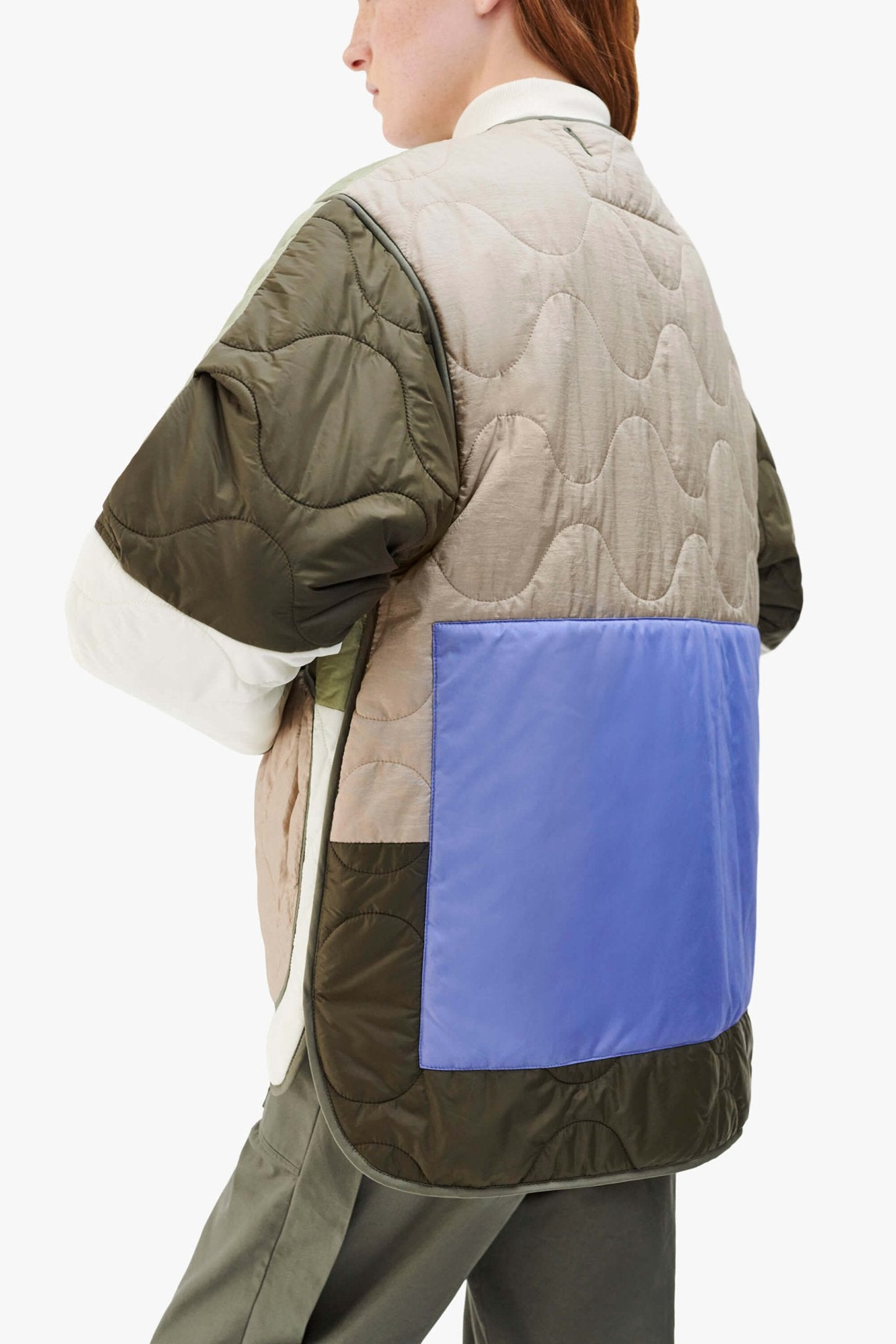 Signature Patchwork Cropped Quilt - Pale Sage / Lilac