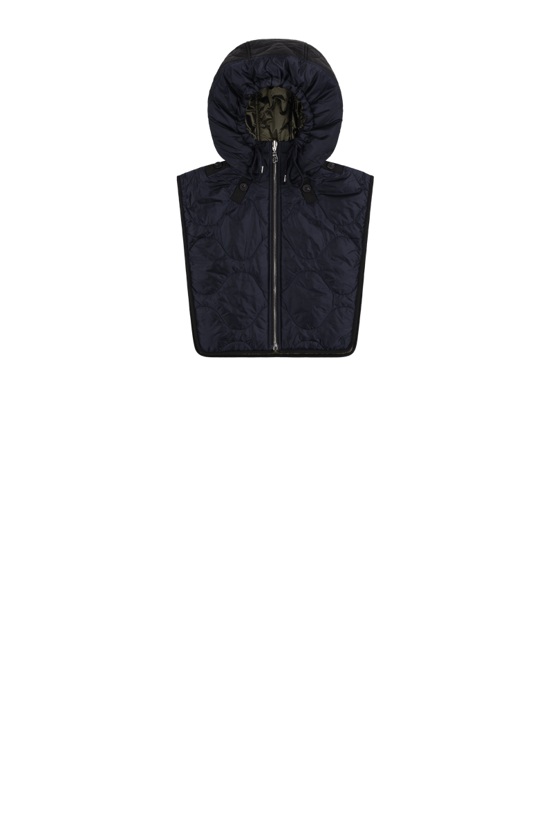 Quilted Zip Hood - Midnight / Dark Olive - Layer 4