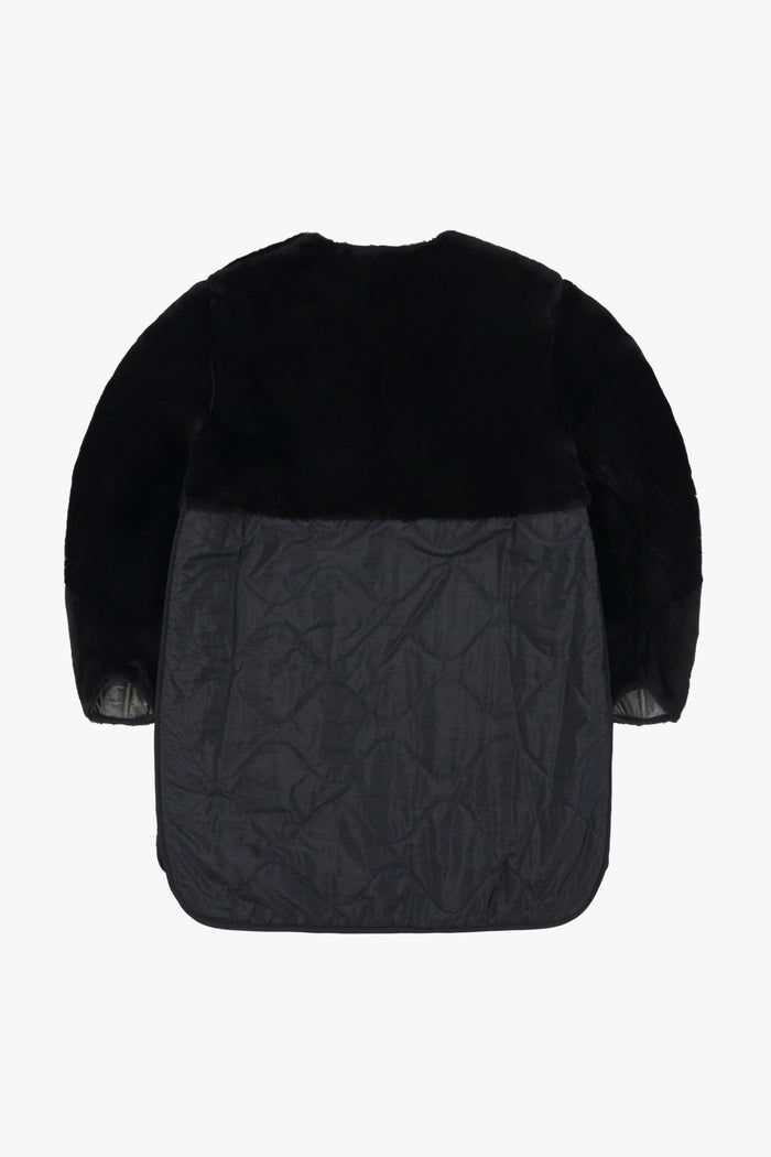 Signature Shearling Quilt - Black / Anthracite