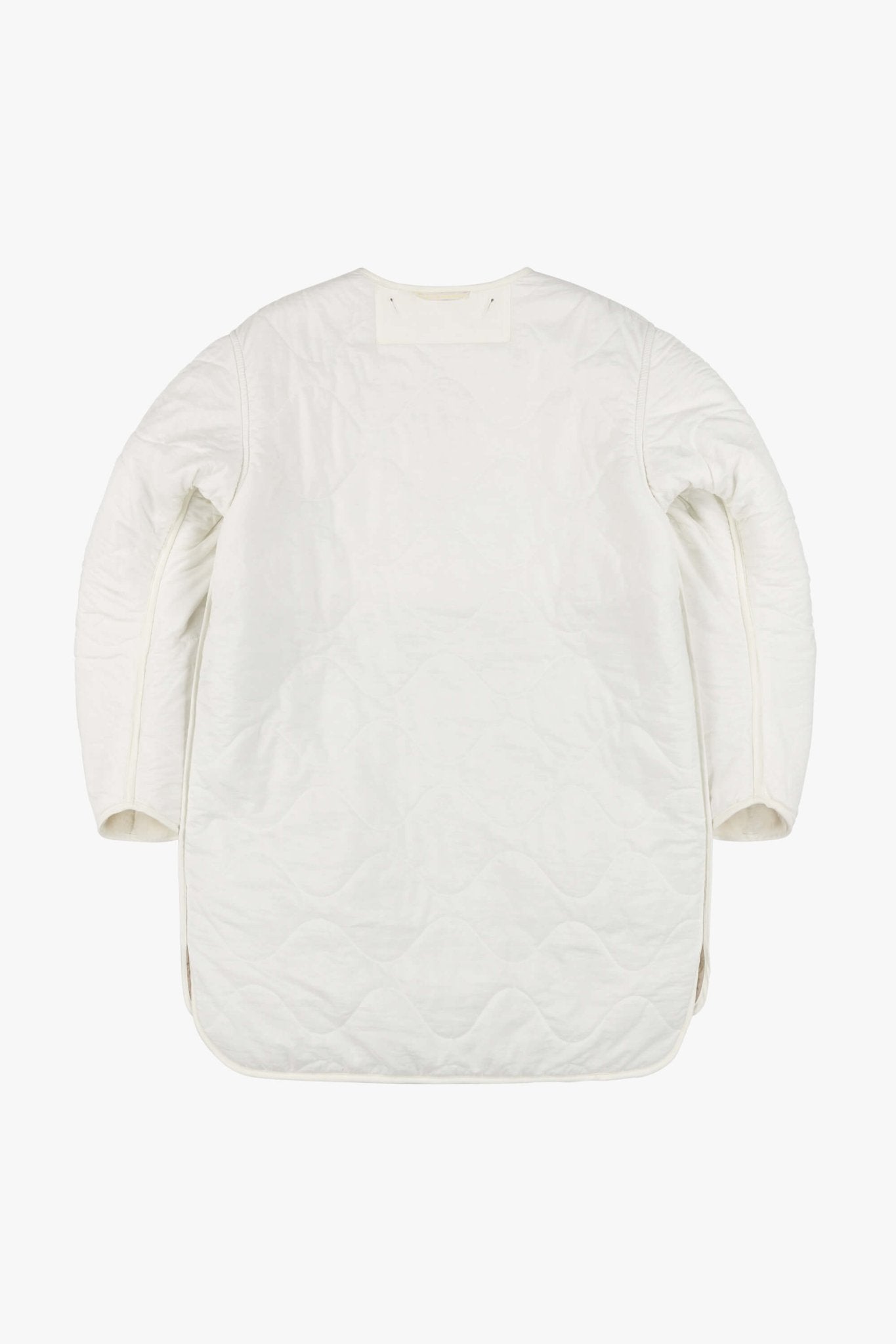 Signature Shearling Quilt - Stone / White