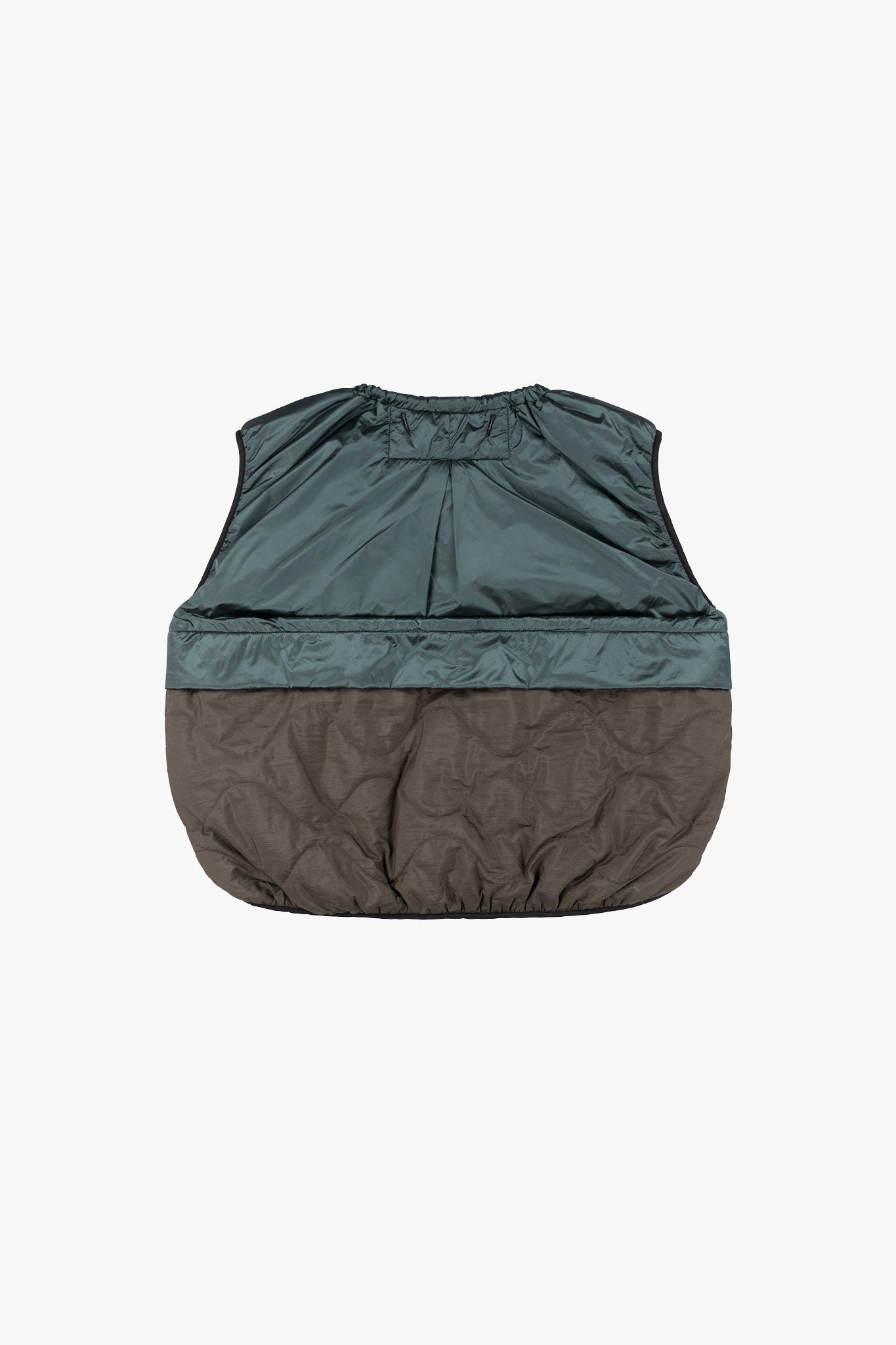 Parachute Quilted Vest - Black / Mineral Green