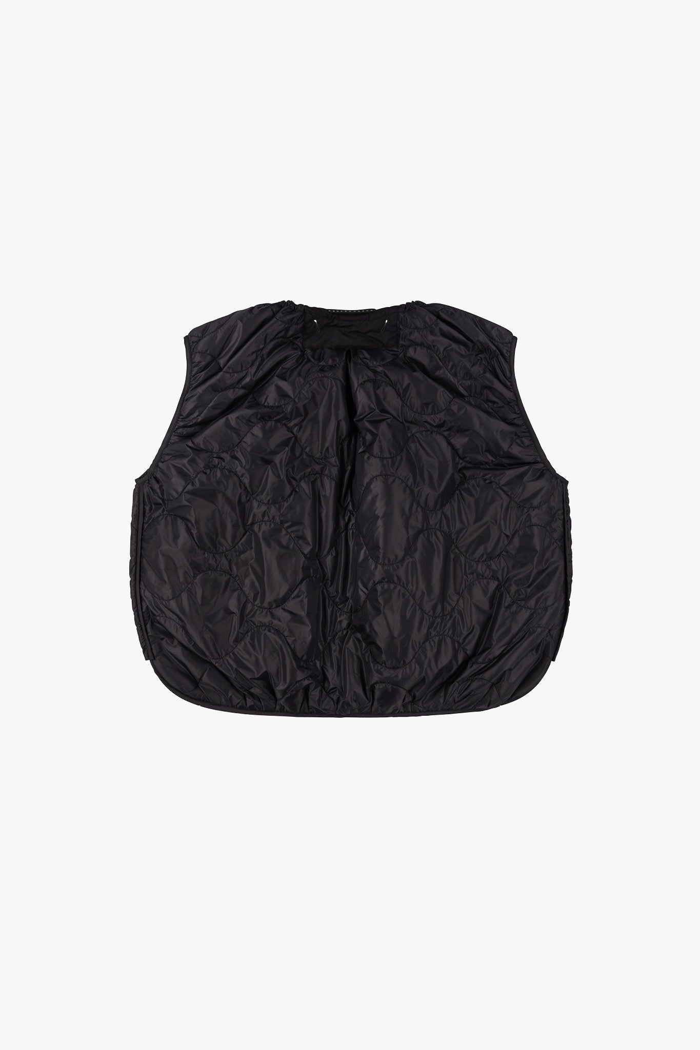 Parachute Quilted Vest - Black / Mineral Green