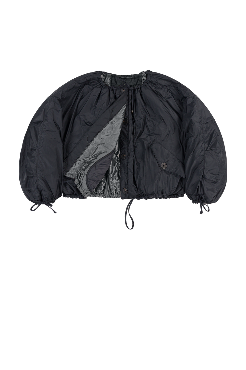 Parachute Quilted Bomber - Anthracite / Black - Layer 1