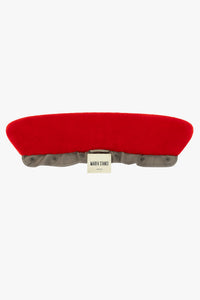 Shearling Collar - Cardinal Red