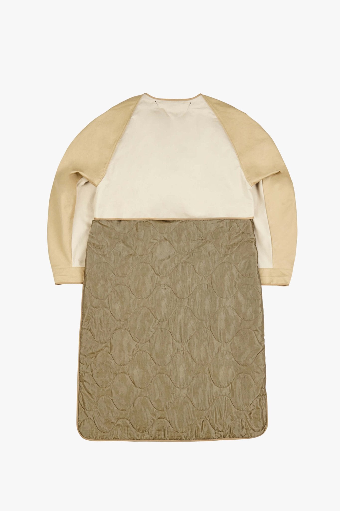 Signature Cotton Trenchcoat - Stone / Pale Sage & Olive