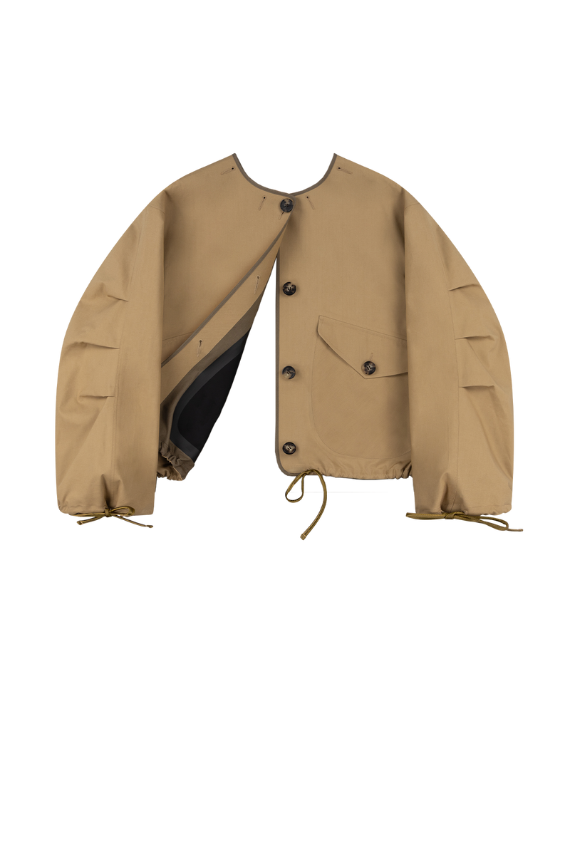 Weatherproof Bonded Rain Bomber - Black / Honey - Layer 6